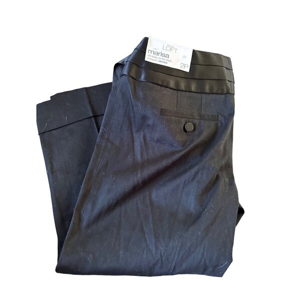 NWT LOFT Womens 2p Tuxedo Pants Black Formal Party Dressy Glam Holiday New Years - Picture 5 of 15